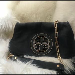 Tory Burch Logo Flap Crossbody Clutch Bag